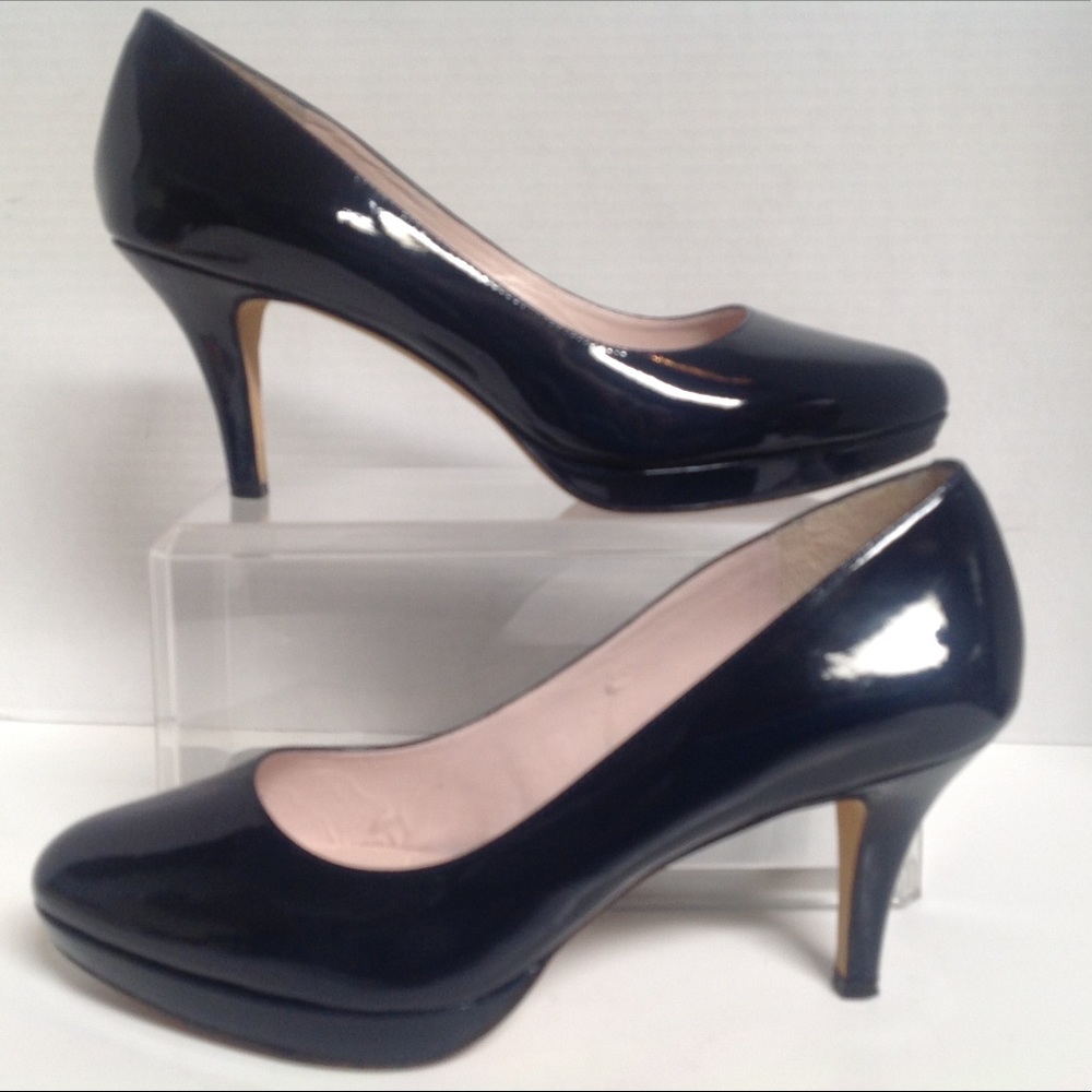 Vince camuto black patten leather heels SZ 9.5 M